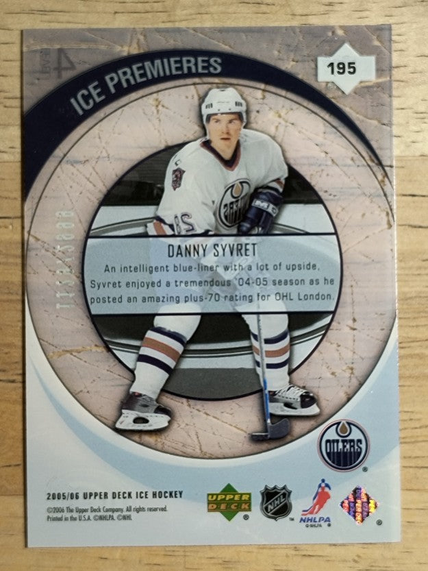 2005-06 Upper Deck Ice #195 Danny Syvret RC