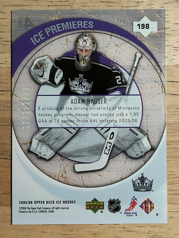 2005-06 Upper Deck Ice #198 Adam Hauser RC