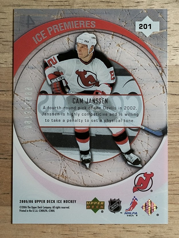 2005-06 Upper Deck Ice #201 Cam Janssen RC