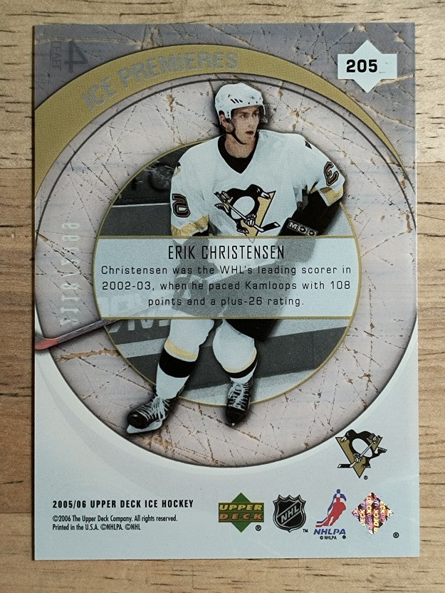 2005-06 Upper Deck Ice #205 Erik Christensen RC