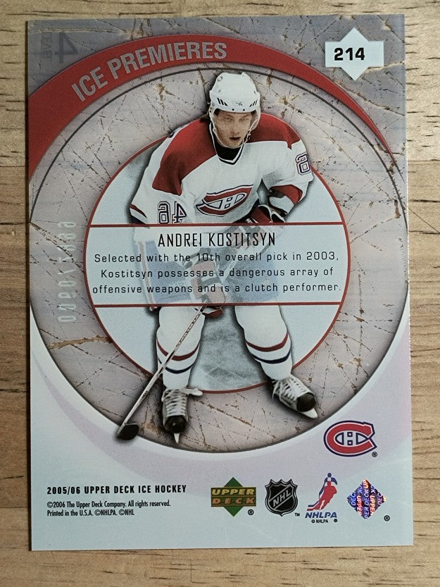2005-06 Upper Deck Ice #214 Andrei Kostitsyn RC