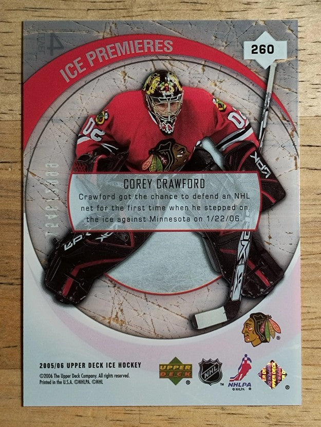 2005-06 Upper Deck Ice #260 Corey Crawford RC