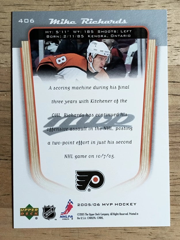 2005-06 Upper Deck MVP #406 Mike Richards RC