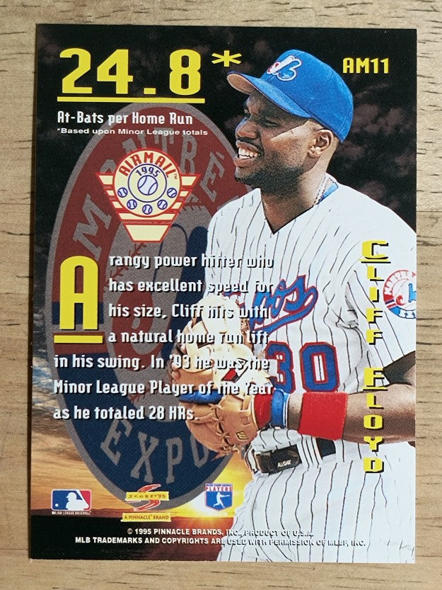 1995 Score Airmail #AM11 Cliff Floyd