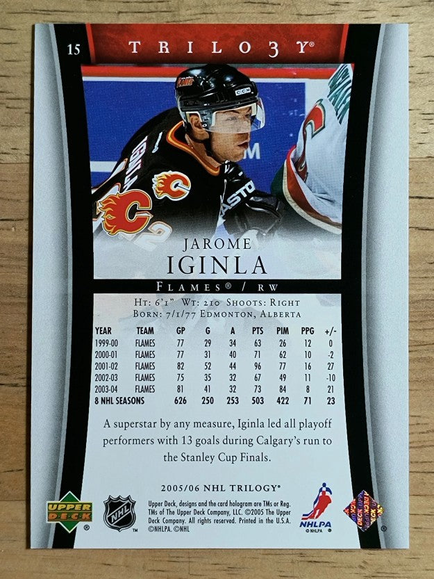 2005-06 Upper Deck Trilogy #15 Jarome Iginla