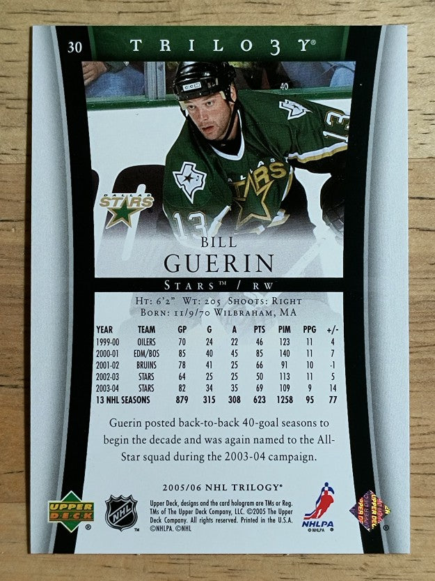 2005-06 Upper Deck Trilogy #30 Bill Guerin
