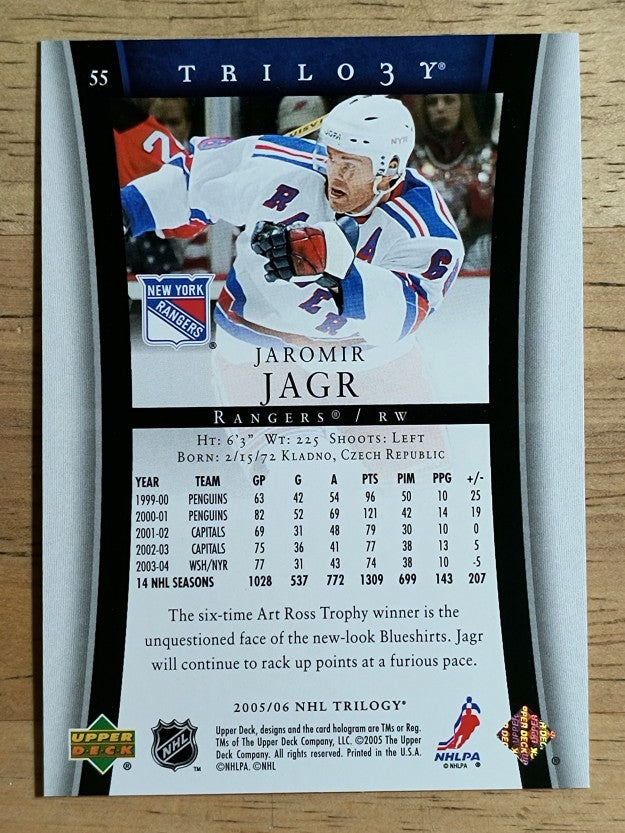 2005-06 Upper Deck Trilogy #55 Jaromir Jagr