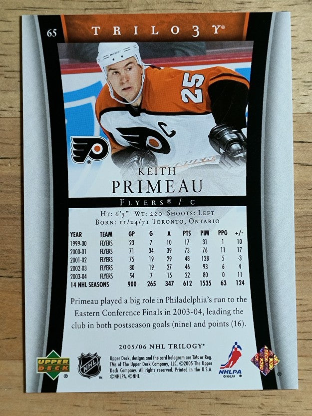 2005-06 Upper Deck Trilogy #65 Keith Primeau