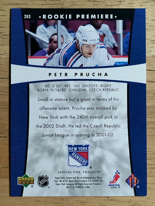 2005-06 Upper Deck Trilogy #203 Petr Prucha RC