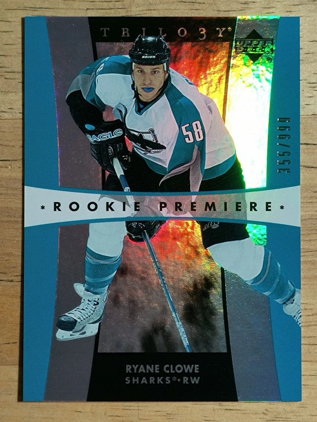 2005-06 Upper Deck Trilogy #213 Ryane Clowe RC