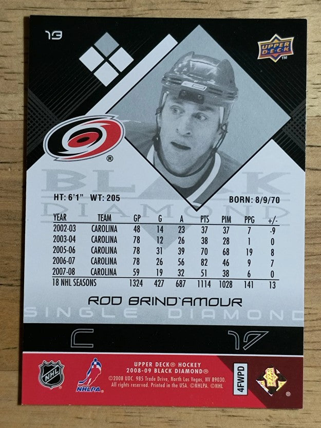 2008-09 Black Diamond #13 Rod Brind'Amour