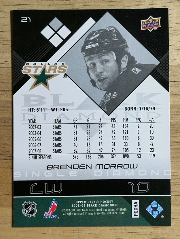 2008-09 Black Diamond #21 Brenden Morrow