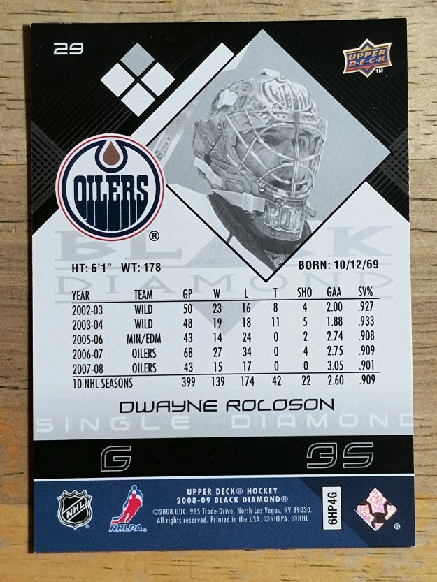 2008-09 Black Diamond #29 Dwayne Roloson