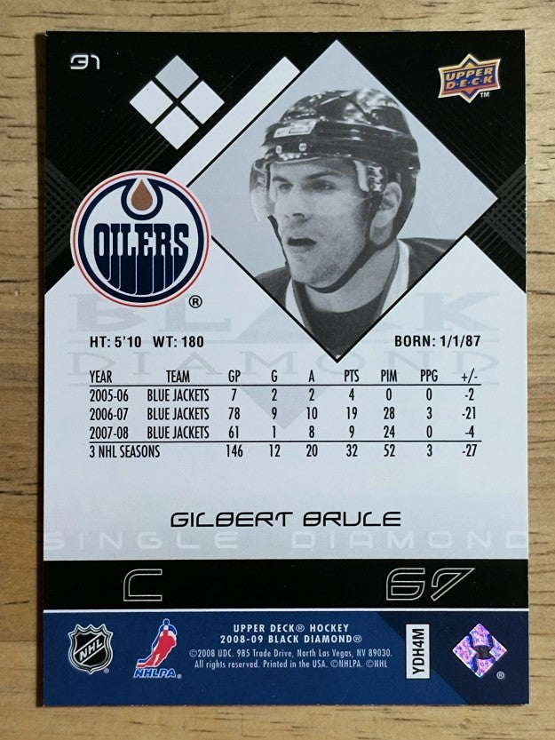 2008-09 Black Diamond #31 Gilbert Brule