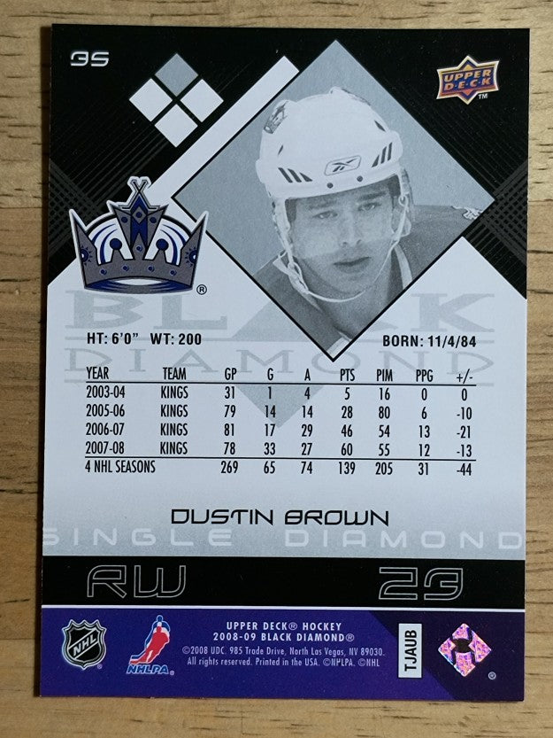 2008-09 Black Diamond #35 Dustin Brown