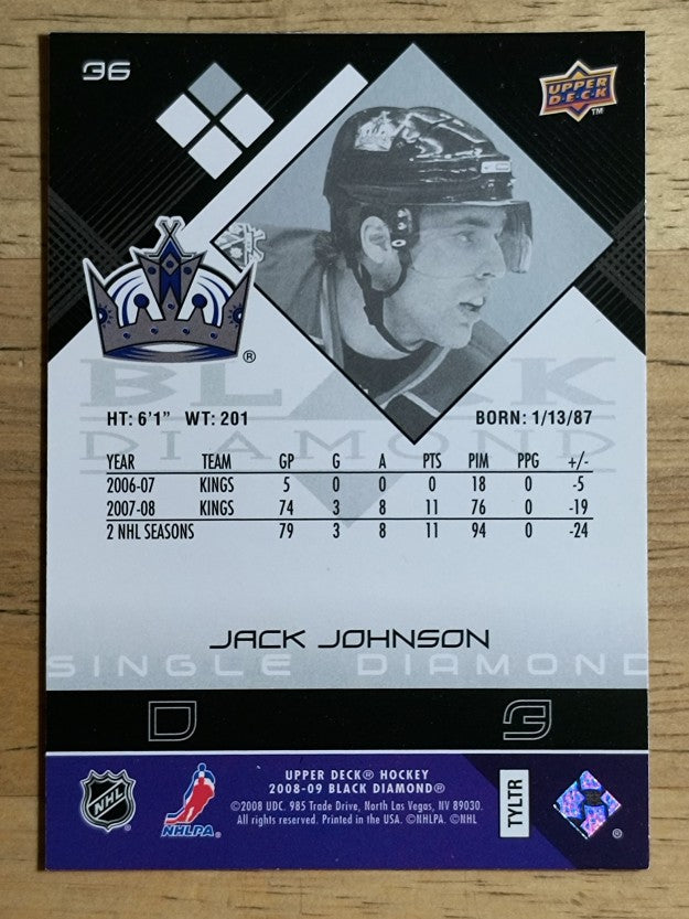2008-09 Black Diamond #36 Jack Johnson