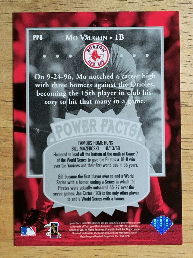 1997 Collector's Choice Premier Power #PP8 Mo Vaughn