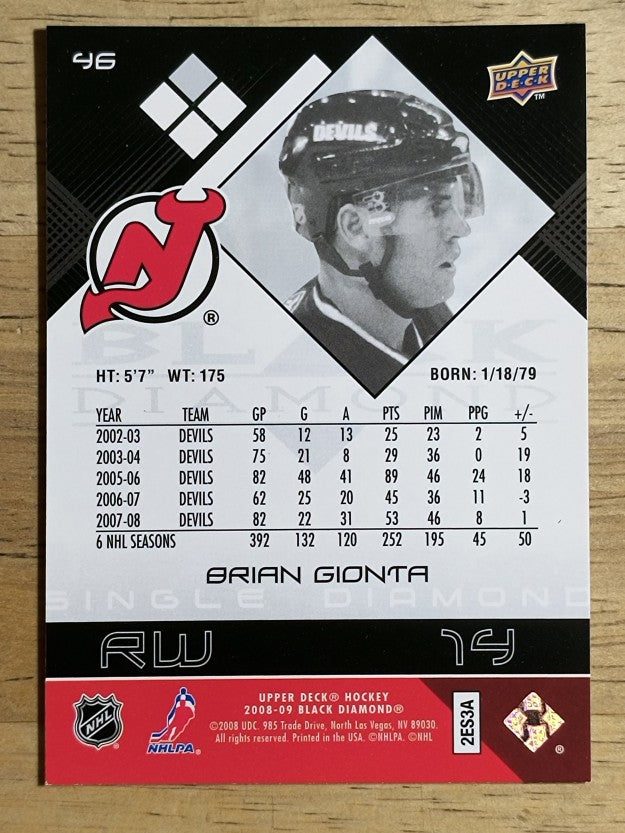 2008-09 Black Diamond #46 Brian Gionta