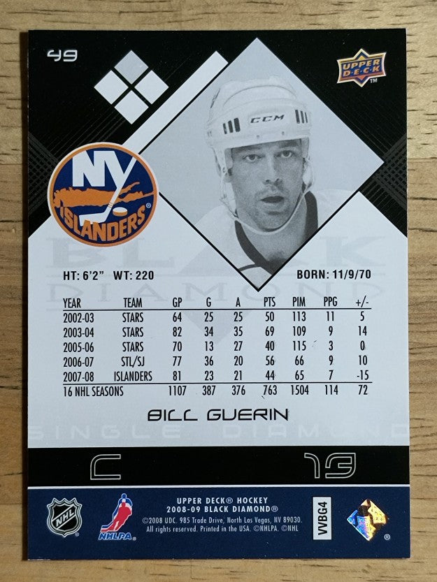 2008-09 Black Diamond #49 Bill Guerin