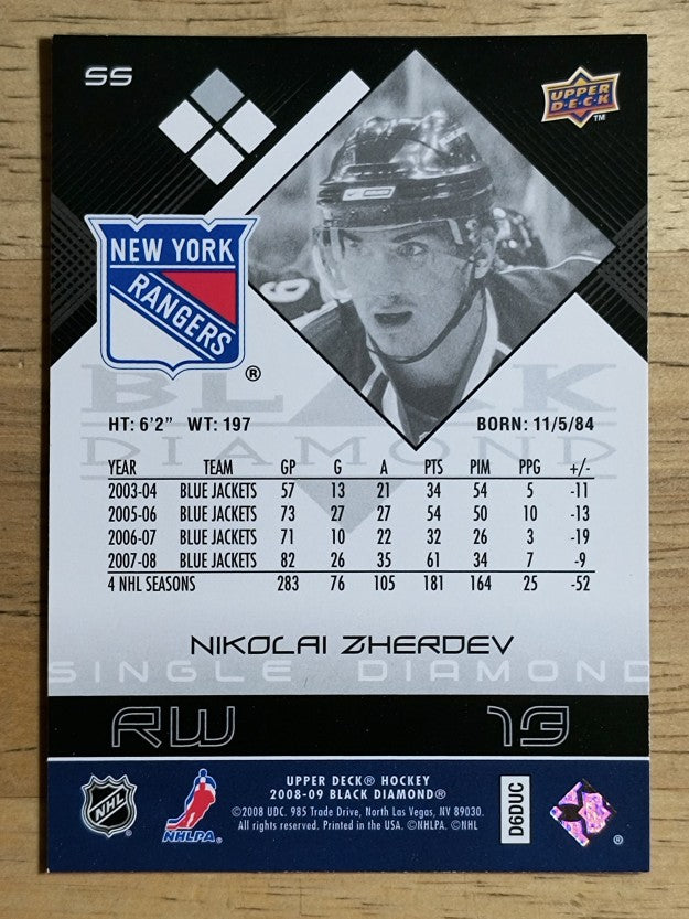 2008-09 Black Diamond #55 Nikolai Zherdev