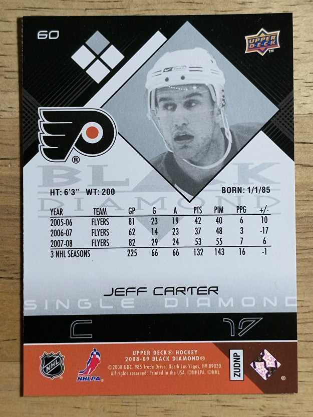 2008-09 Black Diamond #60 Jeff Carter