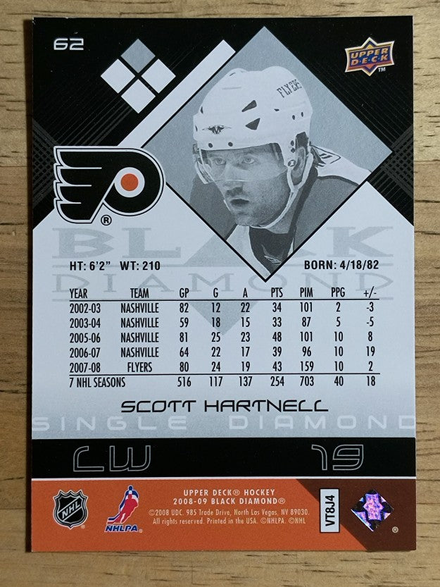 2008-09 Black Diamond #62 Scott Hartnell