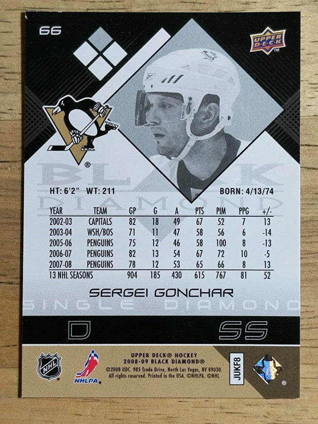 2008-09 Black Diamond #66 Sergei Gonchar