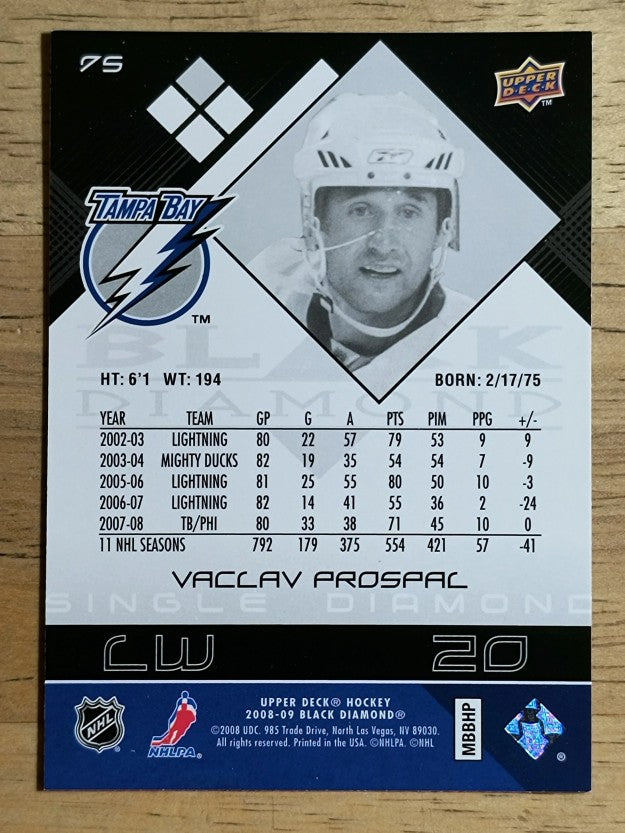2008-09 Black Diamond #75 Vaclav Prospal