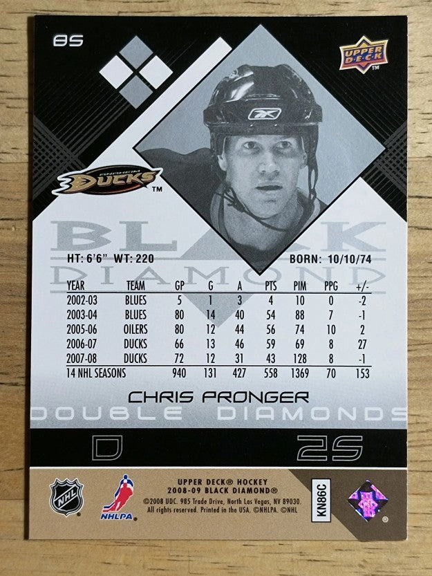 2008-09 Black Diamond #85 Chris Pronger