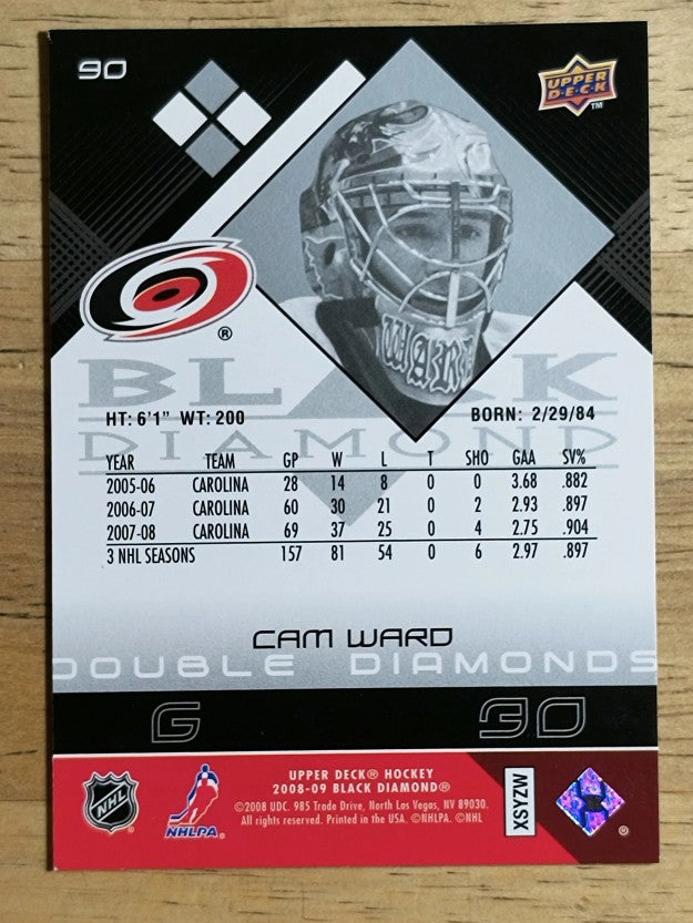 2008-09 Black Diamond #90 Cam Ward