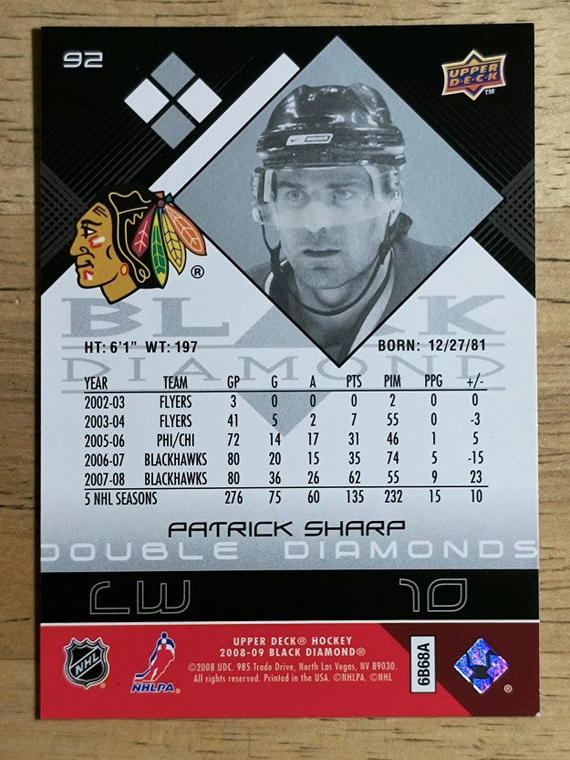 2008-09 Black Diamond #92 Patrick Sharp