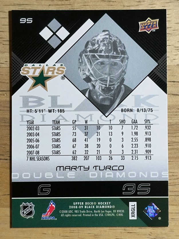 2008-09 Black Diamond #95 Marty Turco