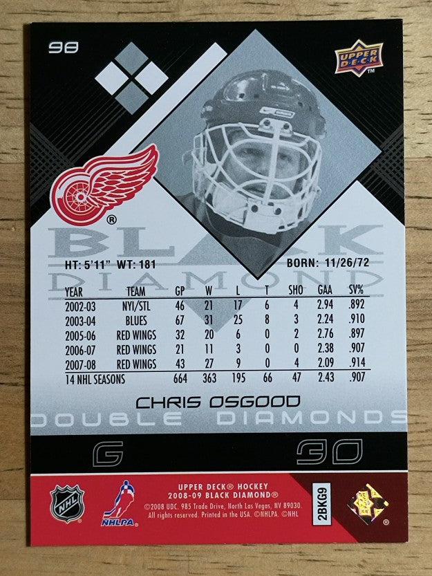 2008-09 Black Diamond #98 Chris Osgood
