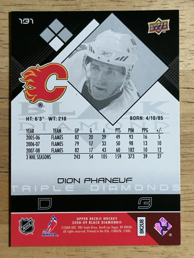 2008-09 Black Diamond #131 Dion Phaneuf