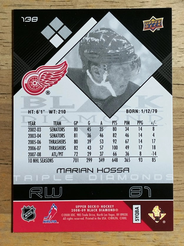 2008-09 Black Diamond #138 Marian Hossa