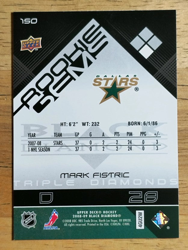 2008-09 Black Diamond #150 Mark Fistric RC