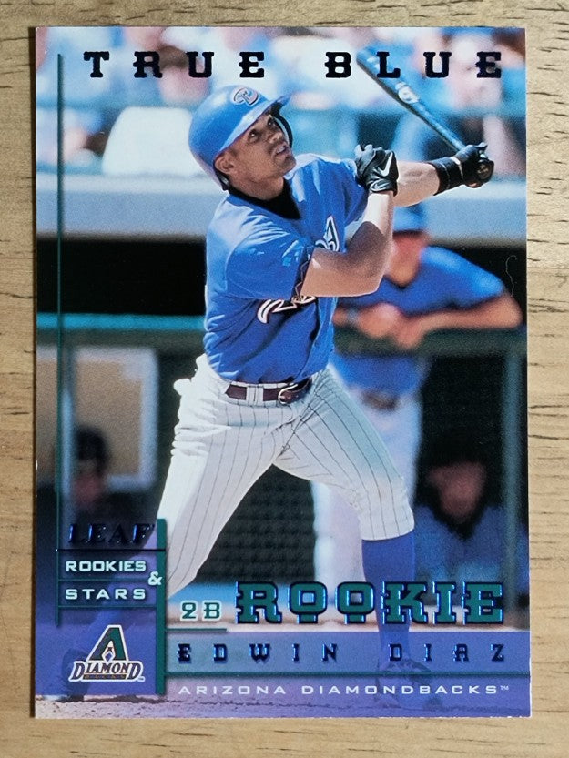 1998 Leaf Rookies and Stars True Blue #294 Edwin Diaz (EX)