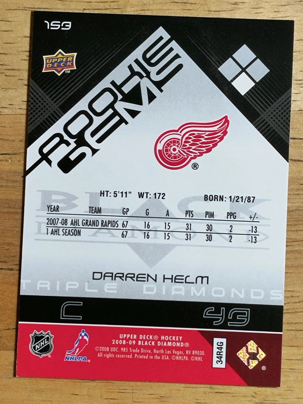 2008-09 Black Diamond #153 Darren Helm RC