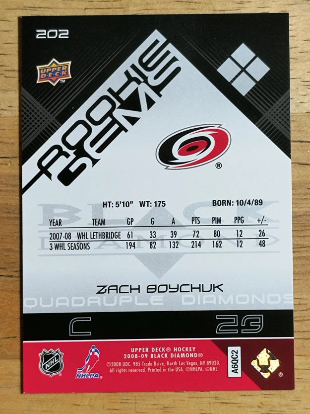 2008-09 Black Diamond #202 Zach Boychuk RC