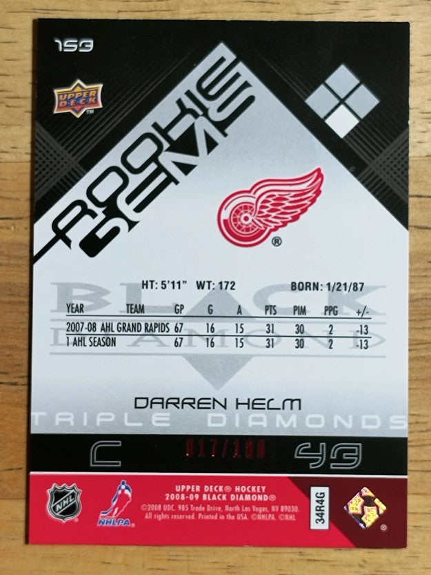 2008-09 Black Diamond Ruby #153 Darren Helm