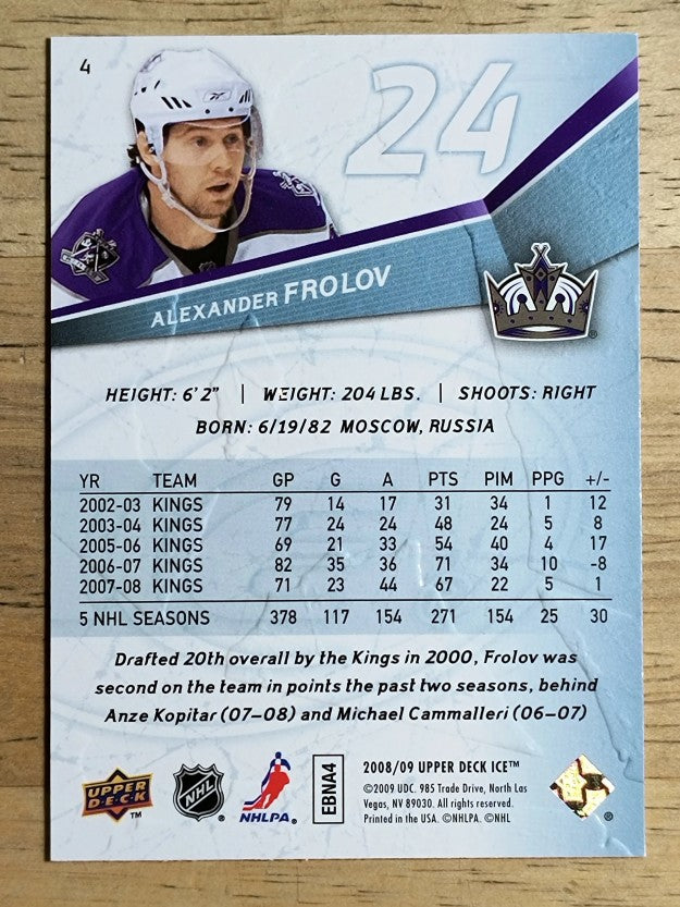 2008-09 Upper Deck Ice #4 Alexander Frolov