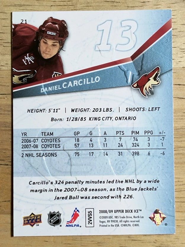 2008-09 Upper Deck Ice #21 Daniel Carcillo
