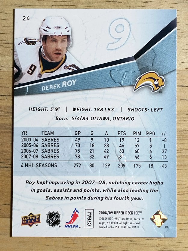 2008-09 Upper Deck Ice #24 Derek Roy