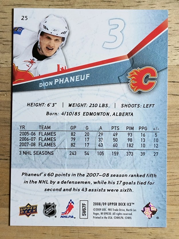 2008-09 Upper Deck Ice #25 Dion Phaneuf