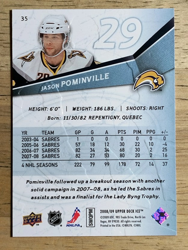 2008-09 Upper Deck Ice #35 Jason Pominville