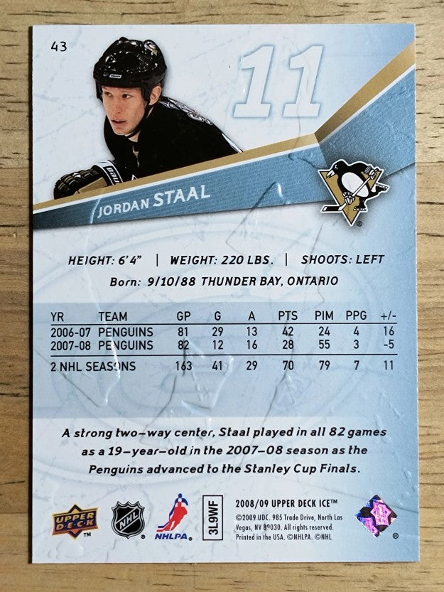 2008-09 Upper Deck Ice #43 Jordan Staal