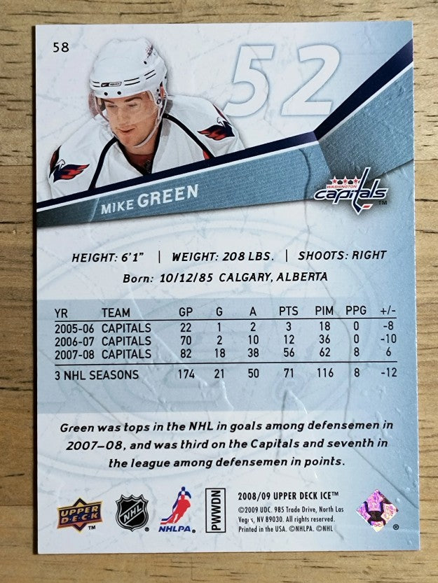 2008-09 Upper Deck Ice #58 Mike Green