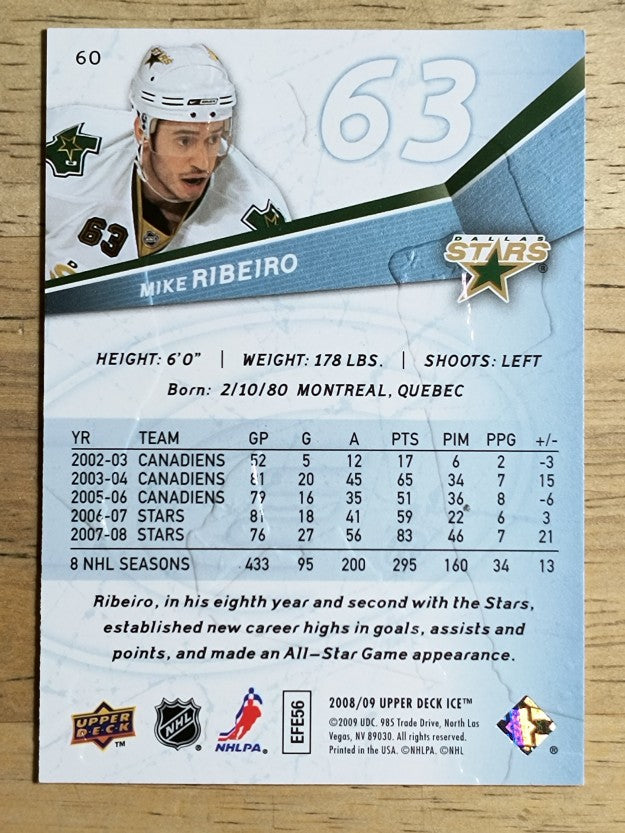 2008-09 Upper Deck Ice #60 Mike Ribeiro