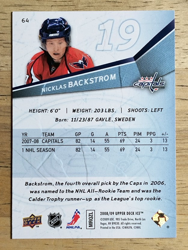 2008-09 Upper Deck Ice #64 Nicklas Backstrom