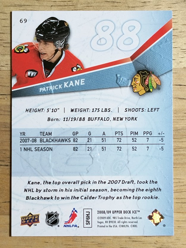 2008-09 Upper Deck Ice #69 Patrick Kane